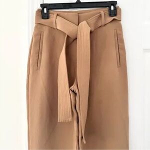 Wilfred Tan High-Waisted Trousers